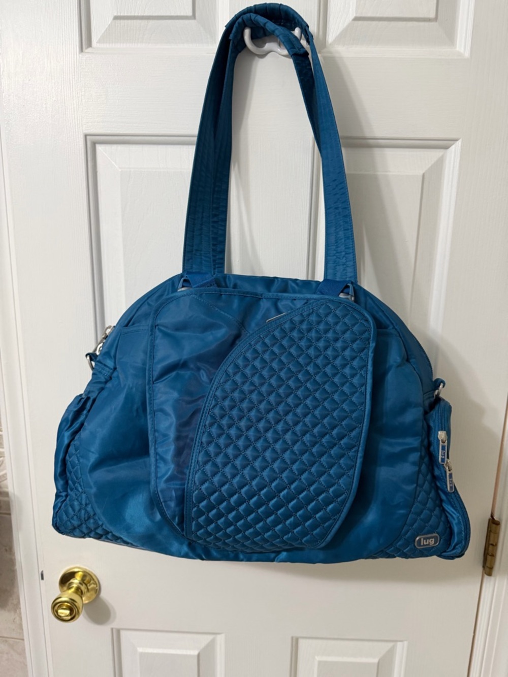 Lug - Teal Quilted Nylon Yoga Mat Gym Bag Overnight Bag